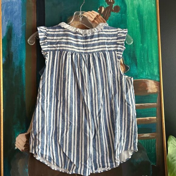 Mexx Light Blue and White Striped Top M - Picture 7 of 16